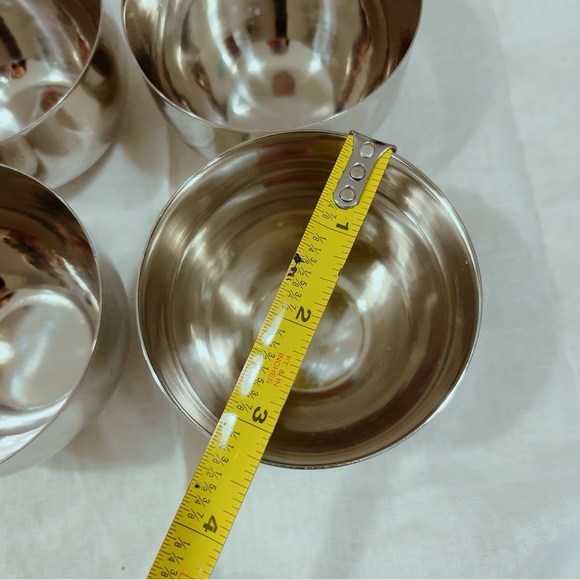 Stainless bowls. Set of 4 - Picture 3 of 3